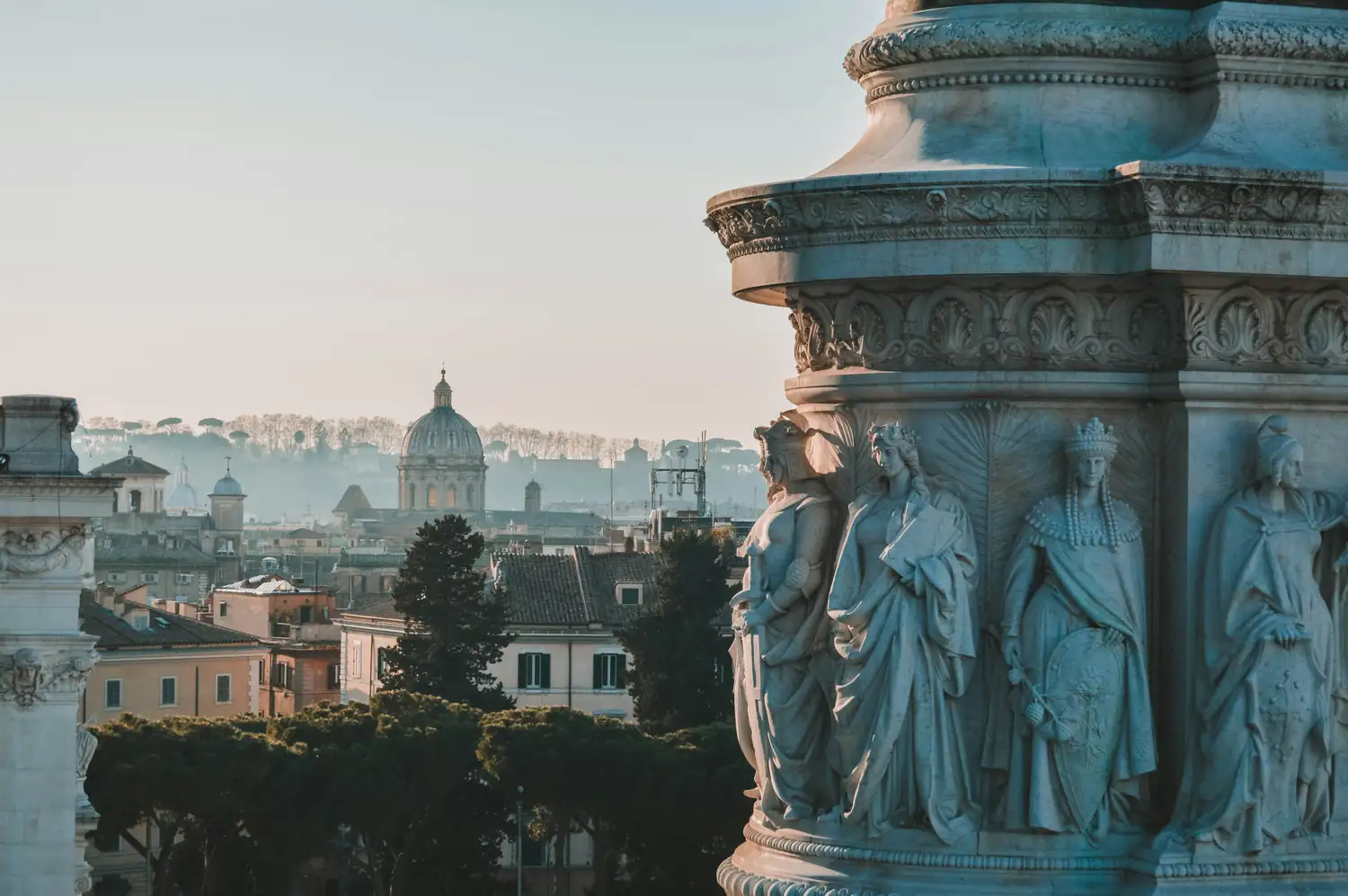 I tetti di Roma visti dal Vittoriano