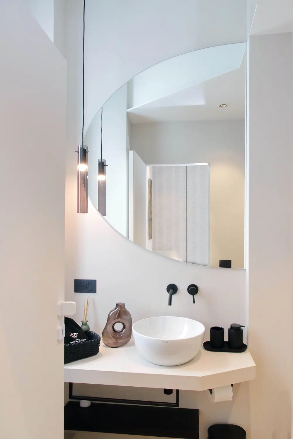 Bagno in camera, finiture moderne